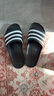 adidas ADILETTE AQUA休閑舒適拖鞋男女阿迪達(dá)斯官方輕運(yùn)動(dòng) 黑色/白色 40.5 曬單實(shí)拍圖