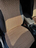 YWU輕奢汽車(chē)坐墊四季通用車(chē)內編織冰絲座墊夏季單片座椅通風(fēng)透氣 銀灰色 【全車(chē)五座】 曬單實(shí)拍圖