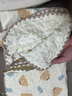 優(yōu)萌（YOUMENG）豆豆毯嬰兒紗布蓋毯夏季薄款安撫寶寶新生兒豆豆小被子空調夏涼被 藍莓小熊 100*100cm（0-3歲適用） 曬單實(shí)拍圖