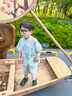 齊齊熊（ciciibear）男童漢服套裝夏裝男寶寶夏季襯衫兩件套節(jié)日薄 水龍吟 120 曬單實拍圖