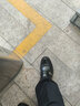 日順皇男鞋伸縮皮鞋牛皮商務(wù)正裝鞋男士套腳大頭皮鞋婚鞋 黑色 41 曬單實(shí)拍圖