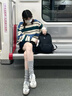 詩(shī)丹蕊慵懶風(fēng)條紋毛衣女秋冬2024新款日系復(fù)古小個(gè)子軟糯套頭針織衫上衣 圖片色 均碼 曬單實(shí)拍圖
