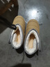 妙優(yōu)童兒童雪地靴冬季男女寶寶小孩魔術(shù)貼純色簡約加絨加厚防水棉鞋 DMH002/卡其 加絨 20 （34碼）內(nèi)長約20.0cm 曬單實拍圖