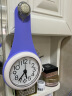 BBA挂钟浴室防水厨房卫生间创意家居迷你时钟小巧石英钟丁香紫 实拍图
