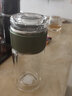 華象（HOAOR）華象匡迪金力玻璃杯耐熱雙層隔熱防燙水杯茶水分離便攜車(chē)載泡茶杯 2062-1墨綠色（180毫升） 曬單實(shí)拍圖