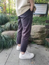啄木鳥(niǎo)直筒休閑褲男士夏季薄款寬松小腳錐形男褲2025新款冰絲九分褲 9012深灰色 31 曬單實(shí)拍圖