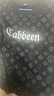 卡賓（CABBEEN）【純棉】卡賓新疆長(cháng)絨棉短袖T恤男夏季老花潮牌圓領(lǐng)上衣潮流時(shí)尚 煤黑色01 3XL /190/56 曬單實(shí)拍圖