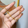 中國(guó)黃金（CHINA GOLD）足金星星黃金手鏈女款計(jì)價(jià)轉(zhuǎn)運(yùn)珠時(shí)尚七夕情人節(jié)禮物送女朋友老婆 【玫瑰禮盒】怦然心動(dòng)手鏈 約4g 曬單實(shí)拍圖