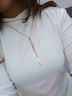 紀羽悠雙三角毛衣鏈女2024新款秋冬輕奢生日禮物百搭鎖骨長(cháng)款裝飾項鏈 曬單實(shí)拍圖