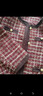 皮爾卡丹（pierre cardin）法式格子小香風(fēng)短外套女裝春秋新款名媛氣質(zhì)時(shí)尚百搭洋氣上衣 安哥拉紅 3XL 建議115-130斤 曬單實(shí)拍圖