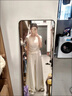 瑪嬌媚（Majiaomei）休閑褲女裝2025年夏季新款慵懶風(fēng)穿搭寬松顯瘦休閑闊腿裙褲套裝女 上衣+裙褲 S 曬單實拍圖