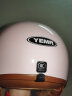 野马（YEMA）3C认证611S摩托车头盔男个性复古哈雷秋冬季电动车安全帽女 四季通用 樱桃粉配透明短镜 均码 实拍图