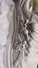 千百度 C°BANNER夏季新款透氣板鞋女厚底增高顯瘦百搭時(shí)尚休閑女鞋小白鞋女 米色 37 曬單實(shí)拍圖