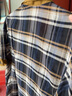 斯琴（siqin）2024夏季新款女格紋桑蠶絲棉撞色翻領(lǐng)襯衫上衣短袖BDXS020109 格子 S 曬單實(shí)拍圖