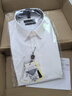 海螺白襯衫男短袖 夏季200支全棉免燙抗皺商務(wù)襯衣上衣灰正裝新郎禮服 白色平紋 200支全棉無(wú)口袋CM20082 42 曬單實(shí)拍圖