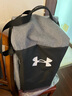 安德瑪（UNDERARMOUR）春夏Contain男女訓練運動(dòng)拒水小號旅行雙肩包1381920灰色025 均碼 曬單實(shí)拍圖
