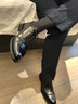 REGAL麗格T68C商務正裝皮鞋型男頭層牛皮皮鞋牛津商務男士反絨正裝皮鞋 BLUN(黑色/光面牛皮革) 41 曬單實拍圖