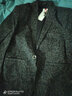 啄木鳥(niǎo)（TUCANO）男士休閑西服上衣男春秋季加厚外套韓版修身小西裝單西裝男款 613黑色加絨款 XL 115-130斤左右 曬單實(shí)拍圖