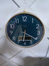 易普拉6027靜音鐘表掛鐘客廳經(jīng)典時(shí)鐘掛表掛墻超靜音掃秒石英鐘 【基本款-石英鐘】6027金框-日歷 14英寸 曬單實(shí)拍圖