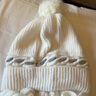 浩冠 毛線(xiàn)帽圍巾兩件套秋冬天帽子女冬季戶(hù)外防風(fēng)寒套頭兔毛保暖針織帽女生禮物 白色 帽子圍巾一體 曬單實(shí)拍圖