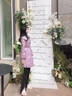 香影（xiangying）大翻領羽絨服女中長款2024冬季新款90白鴨絨洋氣時尚收腰外套 紫色 L 曬單實拍圖