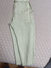 婳如嫣亞麻褲女夏季薄款天絲褲子2025新款小個(gè)子九分休閑寬松大碼哈倫褲 綠色 4XL 曬單實(shí)拍圖