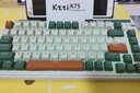 珂芝（KZZI） K75機械鍵盤(pán)有線(xiàn)藍牙無(wú)線(xiàn)三模gasket結構82鍵75配列PBT鍵帽RGB K75時(shí)光機-3750mAh 三模 TTC金粉軸V2（碼字推薦） 曬單實(shí)拍圖