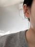 BJYLs925銀流蘇耳環(huán)無耳洞耳夾女無痛小眾耳線潮耳釘高級感純銀耳飾女 925銀耳夾耳線（一對） 曬單實拍圖
