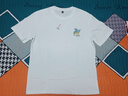 名創(chuàng)優(yōu)品（MINISO）純棉t恤男夏季2025新款衣服青少年親膚透氣時(shí)尚寬松大碼冰感短袖 白色(m彩色風(fēng)車胸標(biāo)) M 170 (30天質(zhì)量問題全額退) 曬單實(shí)拍圖