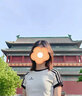 小野七天條紋正肩短袖t恤女夏辣妹修身顯瘦杏色短上衣 杏色 M 曬單實(shí)拍圖