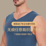 七匹狼男士保暖背心德絨發(fā)熱內衣秋冬季寬坎肩無袖上衣打底衫 德絨發(fā)熱保暖背心【深暮藍】 XL 曬單實拍圖