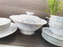 景湫高溫1380℃白瓷碗碟套裝家用中式景德鎮(zhèn)高嶺土奢華餐具碗盤套裝 高溫白瓷·良辰美景【皮箱】 68頭 曬單實拍圖