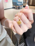 中國黃金（CHINA GOLD）黃金吊墜鏤空心形足金愛心項鏈桃心掛七夕情人節(jié)禮物送女朋友老婆 足金吊墜【贈S925鏈】 約1.4g 曬單實拍圖