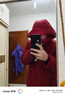 雪中飛羽絨服女常規(guī)款媽媽冬季防寒休閑外套9654 紫紅色 5XL 曬單實拍圖