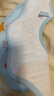 京東快遞嬰兒純棉圍嘴口水巾寶寶防水防吐奶圍兜新生可愛(ài)360度轉 藍底1條 曬單實(shí)拍圖