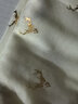 琴怡絲巾女年輕燙金小鹿棉麻圍巾女春秋冬季長款薄絲巾韓版百搭時尚洋 小鹿-米白色 曬單實(shí)拍圖