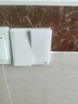 FSL佛山照明A8系列開關(guān)插座面板電視電腦電話插座五孔空調(diào)插86型暗裝 二開單控 白色 曬單實拍圖
