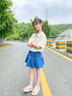 女童牛仔短裙套裝夏裝洋氣裙子兒童中大童韓版女孩夏季薄款兩件套 單件牛仔短裙 150cm 曬單實(shí)拍圖