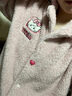 果殼（Gukoo）睡衣女冬季新款mikko系列粉色連帽冬款加厚保暖家居服睡裙女D 天堂粉睡袍 L 曬單實(shí)拍圖