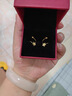 悠萊5G黃金愛(ài)心扭扭耳釘女999足金光珠星星耳環(huán)養耳棒耳飾送女友禮物 克重多退少補，在克重區間內不返 曬單實(shí)拍圖