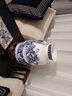 乾雅堂【景德鎮(zhèn)手工】陶瓷器花瓶擺件復(fù)古中式青花瓷插花器客廳喬遷禮品 千里江山圖冬瓜花瓶+錦盒+證書 曬單實(shí)拍圖