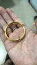 中國(guó)黃金（CHINA GOLD）黃金寶寶金手鐲足金光圈百日禮兒童滿月周歲出生禮 （單只）素圈丨約3g 曬單實(shí)拍圖
