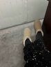 眺德高短靴女短筒皮毛一體短靴棉鞋2025冬新款時尚經(jīng)典平底 絨面加絨短靴【羚羊棕】 36 曬單實拍圖