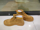 三利泰春季大碼男士馬丁靴46大號高幫男鞋47工裝登山透氣休閑鞋48加寬大 0137黃色 46 曬單實(shí)拍圖