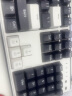 红龙（REDRAGON）KS104三模机械键盘 无线键盘 全键热插拔gasket结构RGB背光104键游戏办公键盘 黑白-火红轴 实拍图