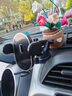 卞伶2024新款車(chē)載手機支架吸盤(pán)汽車(chē)內用導航固定專(zhuān)用支撐架駕d 升級加大旋轉吸盤(pán)【條紋款式】 曬單實(shí)拍圖