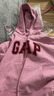GAP女裝秋冬碳素軟磨抓絨logo連帽衛(wèi)衣落肩袖休閑外套634420 曬單實拍圖