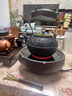 洛湘 日本進(jìn)口鐵壺純手工鑄鐵壺煮茶器套裝泡茶煮茶壺?zé)畨剞k公家用 朱雀銅鈕+禪意黑色電陶爐 曬單實(shí)拍圖