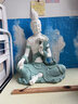 戴玉堂 陶瓷觀(guān)音菩薩佛像擺件 中式禪意客廳玄關(guān)博古架裝飾品工藝禮品 D52-65B 蓮花水月觀(guān)音 彩砂籃 曬單實(shí)拍圖