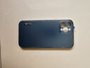 IM-CHEN【不銹鋼邊框丨原機(jī)色】適用蘋果12pro手機(jī)殼 iphone12pro保護(hù)殼 防摔男女高檔超薄磨砂時尚款-藍(lán) 曬單實(shí)拍圖